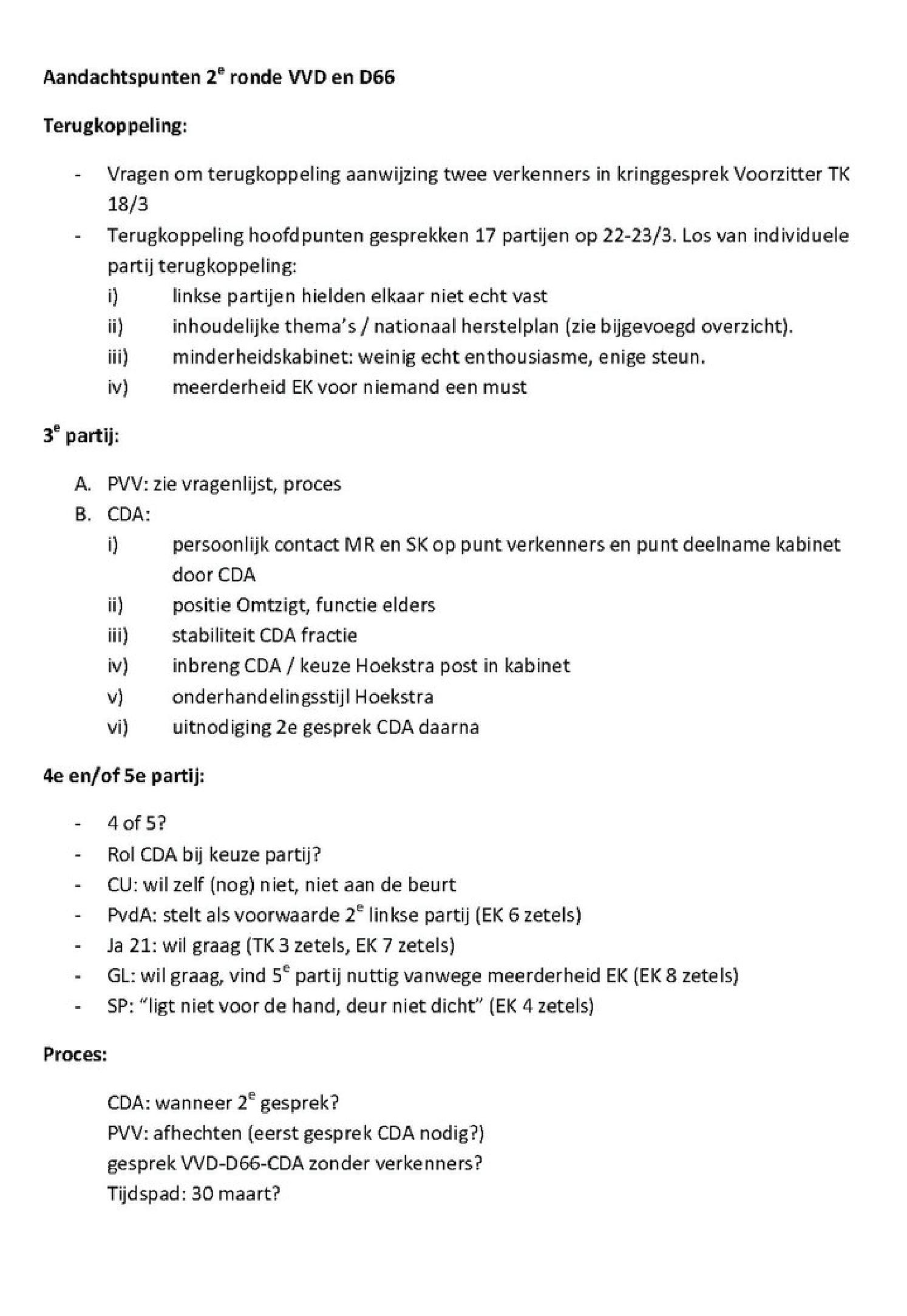 memo functie elders